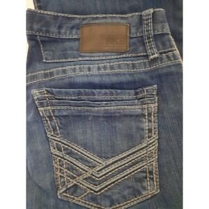 Buckle BKE Derek Mens 34S  34 31 Dark Wash Faded Denim Blue Jeans Western